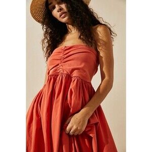 free people orange strapless dress Beautiful Orange Free People strapless dress